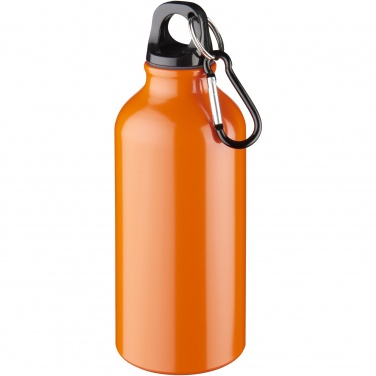 Logotrade Werbeartikel das Foto: Oregon 400 ml Aluminium Trinkflasche mit Karabinerhaken
