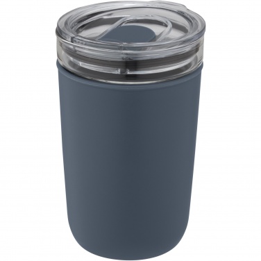 Logotrade Werbegeschenke das Foto: Bello 420 ml Glasbecher mit Außenwand aus recyceltem Kunststoff