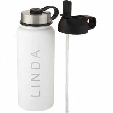 Logotrade Logogeschenke das Foto: Supra 1 l Kupfer-Vakuum Isolierflasche mit 2 Deckeln
