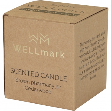 Logotrade Werbeartikel das Foto: Wellmark Let's Get Cozy Duftkerze mit Zedernholzduft, 650 g