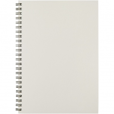 Logotrade Werbegeschenke das Foto: Desk-Mate® A5 recyceltes farbiges Notizbuch mit Spiralbindung