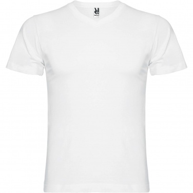 Logotrade werbemittel das Foto: Samoyedo T-Shirt mit V-Ausschnitt für Herren