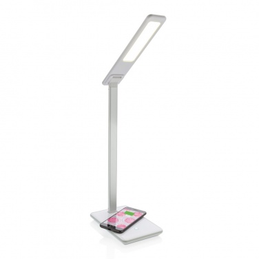 Logotrade Geschäftsgeschenke das Foto: 5W Wireless Charging Schreibtischlampe