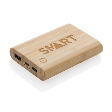 Logotrade werbemittel das Foto: 5.000mAh Bambus-Powerbank
