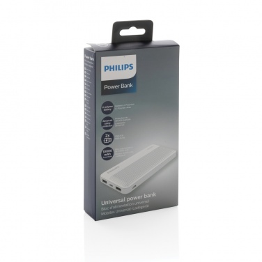 Logotrade Logogeschenke das Foto: Philips 10.000 mAh Slim Powerbank