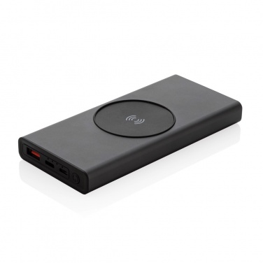 Logotrade Firmengeschenke das Foto: Terra 10.000mAh 18W Powerbank aus RCS  Alu, 10W Wireless