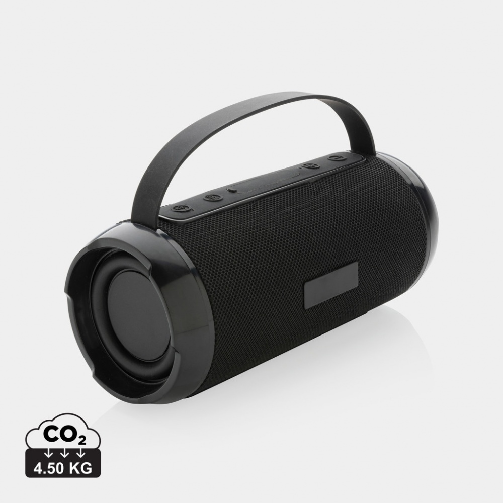 Logotrade Werbeartikel das Foto: Soundboom wasserdichter 6W Speaker aus RCS Kunststoff