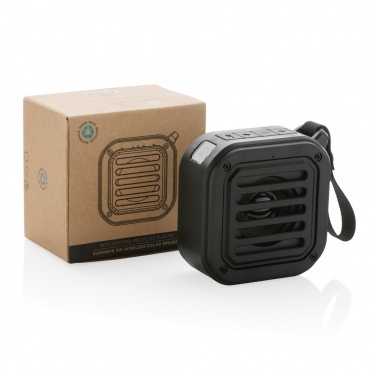Logotrade Geschäftsgeschenke das Foto: 3W kabelloser Sunwave Solar-Lautsprecher aus RCS Kunststoff