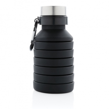 Logotrade Werbegeschenke das Foto: Auslaufgeschützte faltbare Silikonflasche