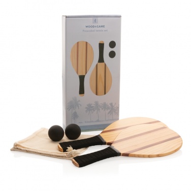 Logotrade Logogeschenke das Foto: Frescobol Tennis-Set aus Holz