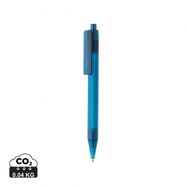 Logotrade werbemittel das Foto: GRS rPET X8 transparenter Stift