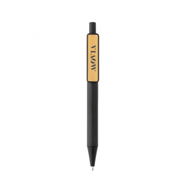 Logotrade Firmengeschenke das Foto: GRS rABS Stift mit Bambus-Clip