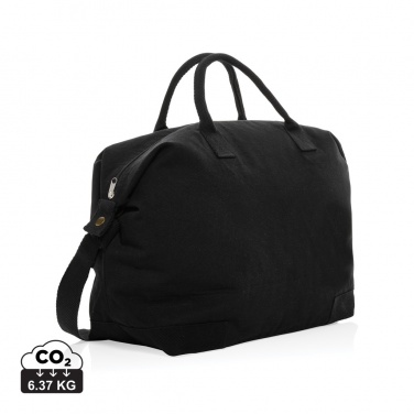 Logotrade Werbeartikel das Foto: Kezar AWARE™ 500g/m² Wochenendtasche aus recyceltem Canvas