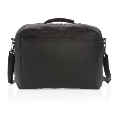 Logotrade Firmengeschenke das Foto: Fashion schwarze 15,6" Laptoptasche, PVC-frei