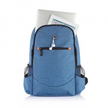 Logotrade Geschäftsgeschenke das Foto: Modischer Duo Tone Rucksack, PVC-frei