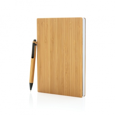 Logotrade Logogeschenke das Foto: A5 Bambus Notizbuch & Stift