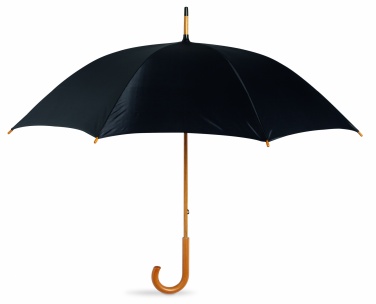 Logotrade Firmengeschenke das Foto: Regenschirm mit Holzgriff