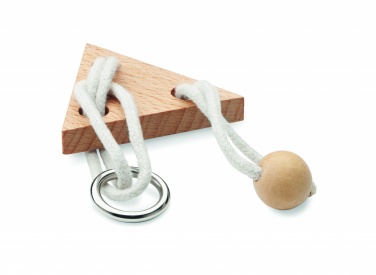 Logotrade Werbegeschenke das Foto: Geduldsspiel Holz Dreieck