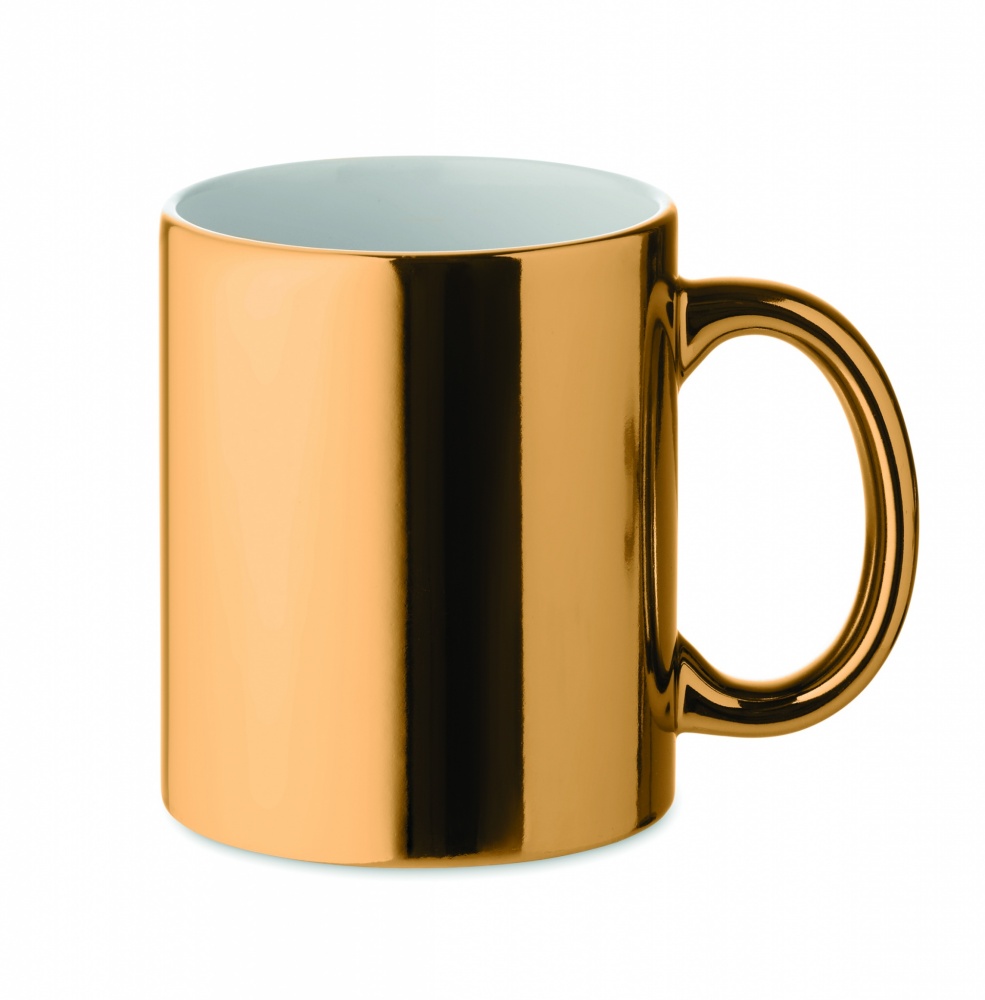 Logotrade Werbeartikel das Foto: Keramikbecher metallic 300 ml