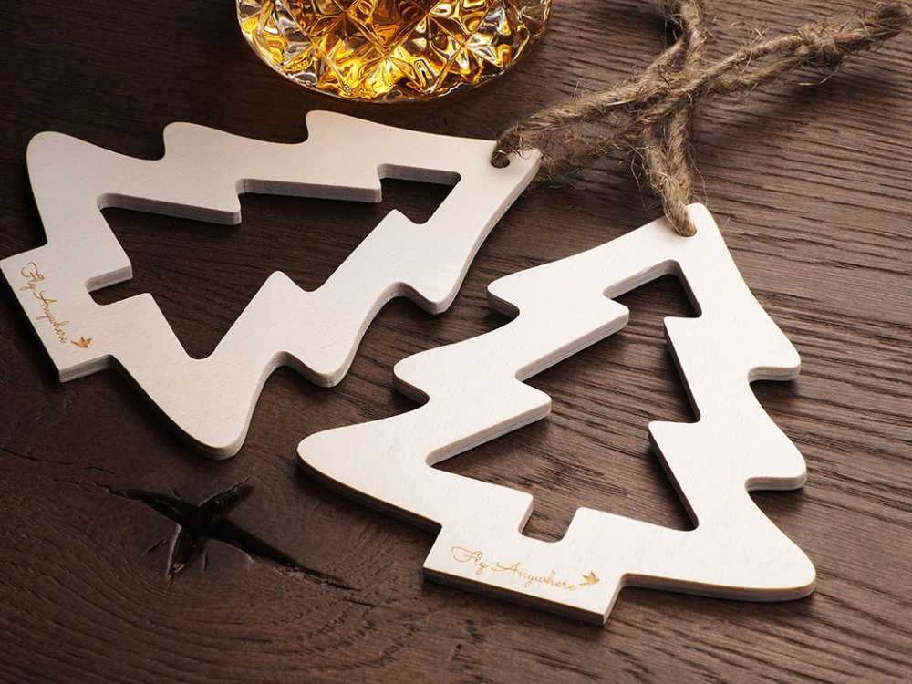 Logotrade werbemittel das Foto: Weihnachtsdekoration aus Holz 1855121