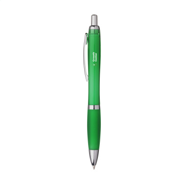 Logotrade Logogeschenke das Foto: Athos Solid GRS recycelter ABS-Stift