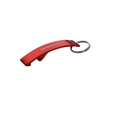 Logotrade werbemittel das Foto: Alu Opener Schlüsselanhänger
