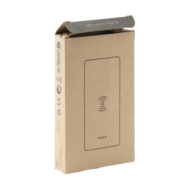 Logotrade werbemittel das Foto: Bamboo 8000 Wireless Powerbank kabelloses Ladegerät
