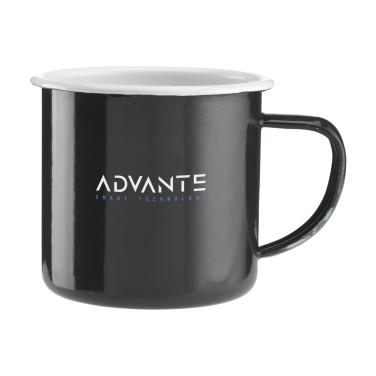 Logotrade Werbegeschenke das Foto: Retro Emaille Tasse 350 ml