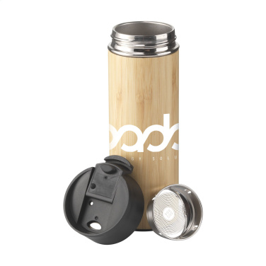 Logotrade Werbeartikel das Foto: Sakura 360 ml Bambus Thermoflasche/Thermobecher