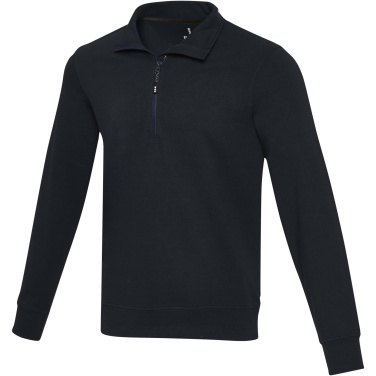 Logotrade werbemittel das Foto: Tin Aware™ Pullover mit Half-Zip Reißverschluss aus recyceltem Material Unisex