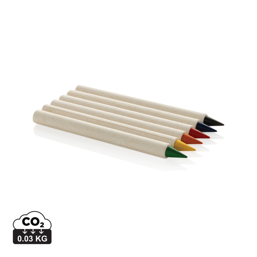 Logotrade Werbeartikel das Foto: Micki GRS Infinity 6-teiliges Buntstift-Set