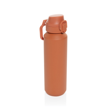Logotrade Logogeschenke das Foto: Via RCS Re-Steel Sportflasche mit Verschluss, 600ml