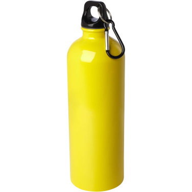 Logotrade Geschäftsgeschenke das Foto: Oregon 750 ml RCS-zertifizierte, einwandige Trinkflasche aus Edelstahl mit Karabinerhaken
