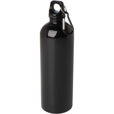 Logotrade Geschäftsgeschenke das Foto: Oregon 750 ml RCS-zertifizierte, einwandige Trinkflasche aus Edelstahl mit Karabinerhaken