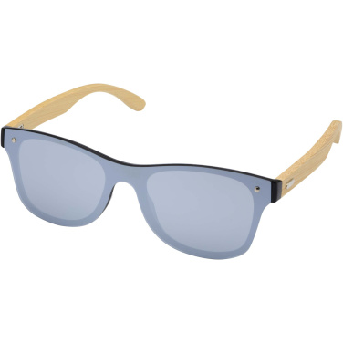 Logotrade Geschäftsgeschenke das Foto: Tan Sonnenbrille mit Bambusbügeln