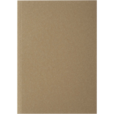 Logotrade Firmengeschenke das Foto: Novella Austen A5 Softcover Notizbuch aus recyceltem Kraftpapier – 50 Blatt 