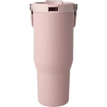Logotrade Logogeschenke das Foto: Bronx 900 ml RCS-zertifizierter Kupfer-Vakuum Isolierbecher aus Edelstahl mit Doppelfunktionsdeckel