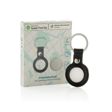 Logotrade Geschäftsgeschenke das Foto: Findmate Dual IPX5 Artikel-Finder aus RCS recyceltem ABS