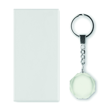 Logotrade Geschäftsgeschenke das Foto: Schlüsselanhänger Glas rund