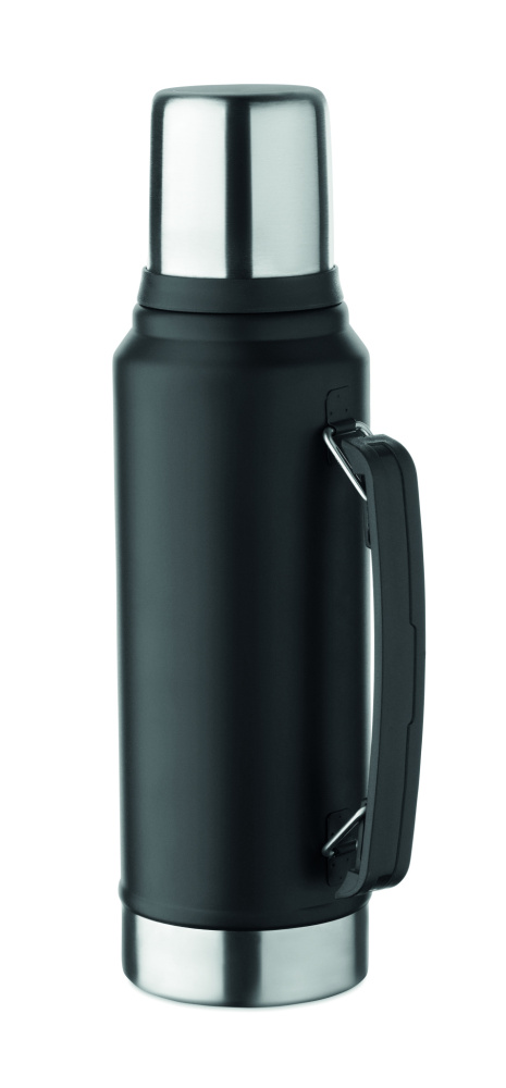 Logotrade Firmengeschenke das Foto: Doppelwandige Flasche 1L