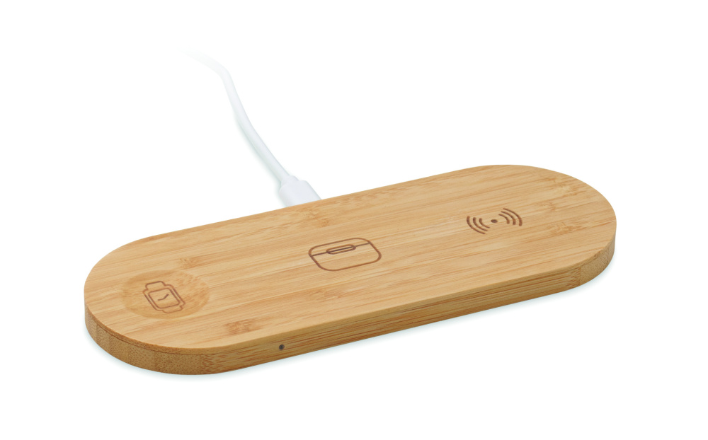 Logotrade Werbegeschenke das Foto: 3in1 kabellose Ladestation