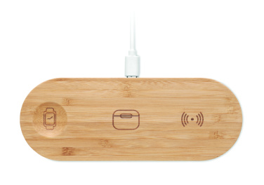 Logotrade Logogeschenke das Foto: 3in1 kabellose Ladestation