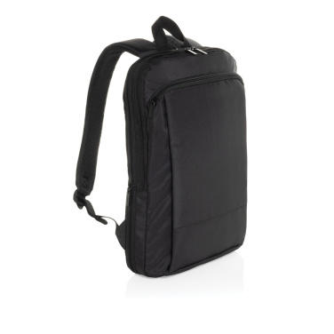Logotrade Werbeartikel das Foto: Flexpack Aware™ Expandable Slim RPET 15,6" Laptop-Rucksack