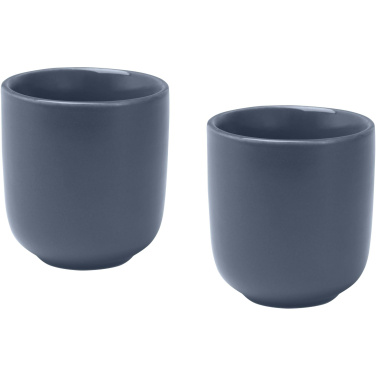 Logotrade Geschäftsgeschenke das Foto: Male 90 ml Keramik Espressotassen – 2er Set