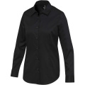 Citrine Twill Bluse, Tiefschwarz