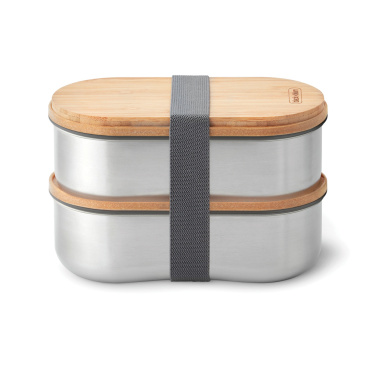 Logotrade werbemittel das Foto: Black+Blum Stainless Steel Double Bento Box