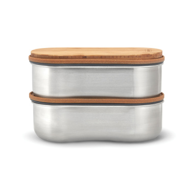 Logotrade werbemittel das Foto: Black+Blum Stainless Steel Double Bento Box