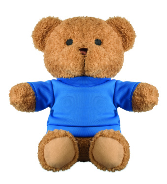 Logotrade Werbeartikel das Foto: Teddybär mit T-Shirt 23cm