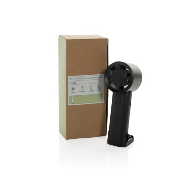 Logotrade Werbegeschenke das Foto: Twist wiederaufladbarer tragbarer Ventilator aus RCS rABS
