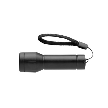 Logotrade Geschäftsgeschenke das Foto: Flara USB-aufladbare Taschenlampe aus RCS recyceltem ABS